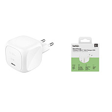 Зарядний пристрій мережевий Belkin 65Вт USB-С GAN PD PPS, білий