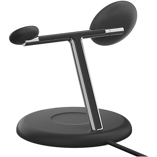 Зарядний пристрій бездротовий Belkin 3в1 Magnetic Adjustable Pad Qi2 15Вт, чорний