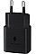 Зарядний пристрій мережевий Samsung 15Вт USB-С, кабель USB-C > USB-C, 1м, чорний