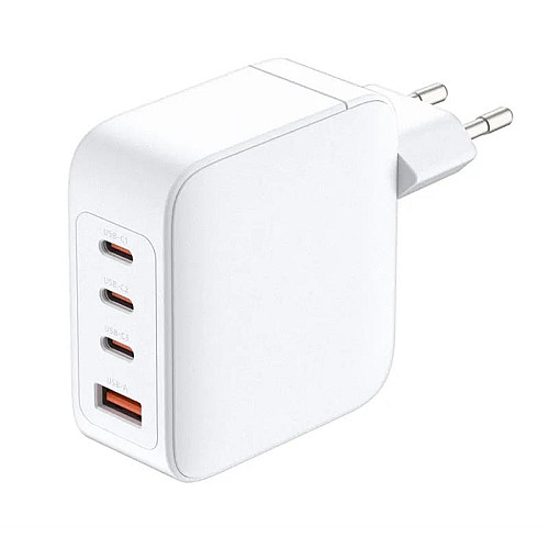 Зарядний пристрій мережевий D-Link DCF-141 140Вт GaN 3хUSB-С, 1xUSB-A, білий