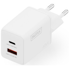 Зарядний пристрій DIGITUS GaN 1хUSB-C, 1хUSB-A, 45W