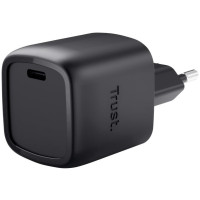 Зарядний пристрій мережевий Trust Maxo 30Вт, GaN, USB-C, PD/PPS, чорний
