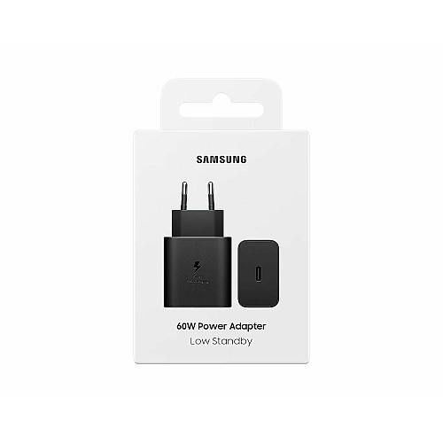 Зарядний пристрій мережевий Samsung 60Вт USB-С PD PPS, чорний