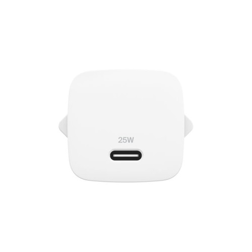 Зарядний пристрій мережевий Belkin 25Вт USB-С PD PPS, кабель USB-С > USB-C, 1м, PVC, білий
