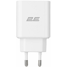 Зарядний пристрій мережевий 2E 20Вт USB-C PD, білий