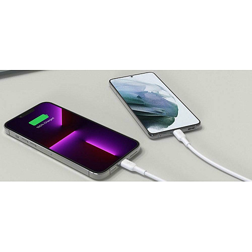 Зарядний пристрій мережевий Belkin 65Вт 2хUSB-С GAN PD PPS, кабель USB-С > USB-C, 2м, білий