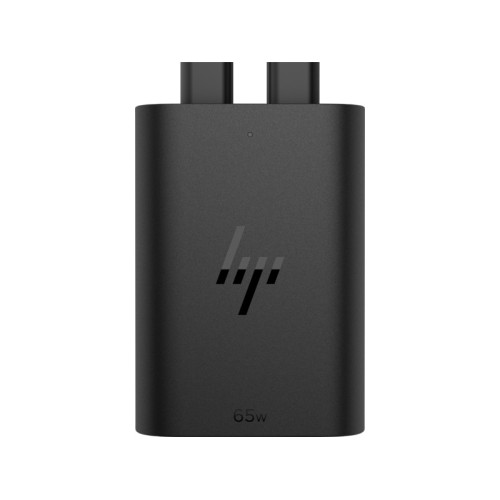 Зарядний пристрій мережевий HP 65W 2хUSB-C, кабель USB-C > USB-C, 1м, чорний