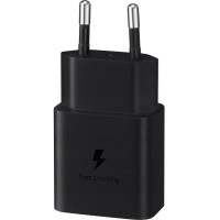 Зарядний пристрій мережевий Samsung 15Вт USB-С, чорний