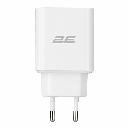 Зарядний пристрій мережевий 2E 20Вт USB-C PD, білий