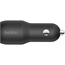 Зарядний пристрій автомобільний Belkin 24Вт 2хUSB-A, чорний