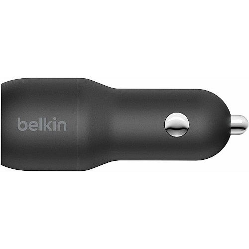 Зарядний пристрій автомобільний Belkin 24Вт 2хUSB-A, чорний