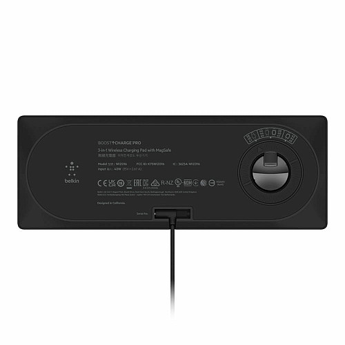 Зарядний пристрій бездротовий Belkin 3в1 MagSafe PRO iPhone/Watch/AirPods, чорний