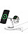 Зарядний пристрій бездротовий Belkin 3в1 Magnetic Adjustable Pad Qi2 15Вт, білий