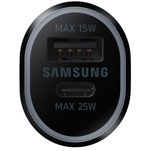 Зарядний пристрій автомобільний Samsung 40Вт USB-A/USB-C, чорний