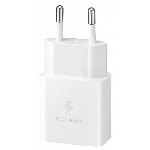 Зарядний пристрій мережевий Samsung 15Вт USB-С, білий