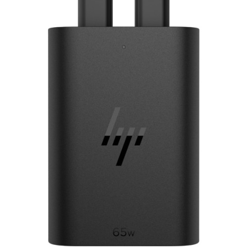 Зарядний пристрій мережевий HP 65W 2хUSB-C, кабель USB-C > USB-C, 1м, чорний