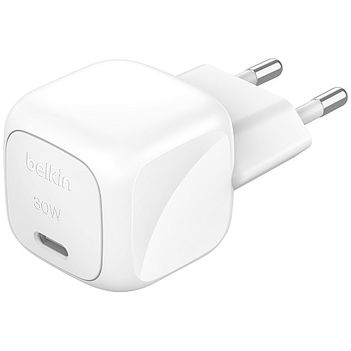 Зарядний пристрій мережевий Belkin 30Вт USB-С PD PPS, білий