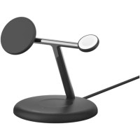 Зарядний пристрій бездротовий Belkin 3в1 Magnetic Adjustable Pad Qi2 15Вт, чорний