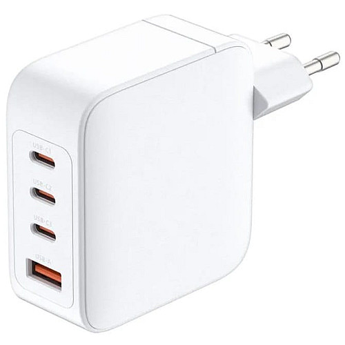 Зарядний пристрій мережевий D-Link DCF-141 140Вт GaN 3хUSB-С, 1xUSB-A, білий