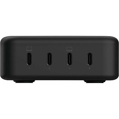 Зарядное устройство сетевое Trust Maxo 240Вт, GaN, 4xUSB-C, PD, черный