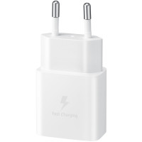Зарядний пристрій мережевий Samsung 15Вт USB-С, кабель USB-C > USB-C, 1м, білий