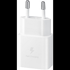 Зарядний пристрій мережевий Samsung 15Вт USB-С, кабель USB-C > USB-C, 1м, білий