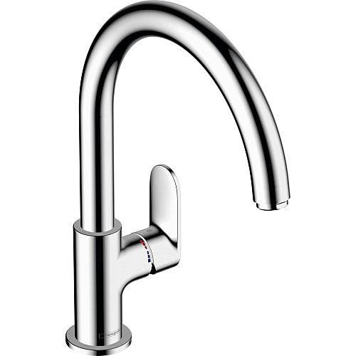 Смеситель для кухни Hansgrohe Vernis Blend M35, длина излива - 221мм, поворотный, 1рычаг, KM260, хром