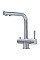 Змішувач для кухні Franke Atlas Clear Water, довж.виливу - 214мм, поворотний, 1+1фільтр, нерж