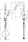 Смеситель для кухни Hansgrohe Focus, длина излива - 235мм, вытяжной, 1рычаг, KM240, хром