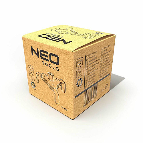 Ключ для масляного фильтра Neo Tools, рабочий диапазон 64-100мм
