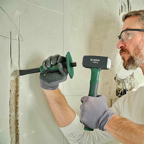 Зубило плоское Bosch, 250x102x81мм, защита руки, CrV