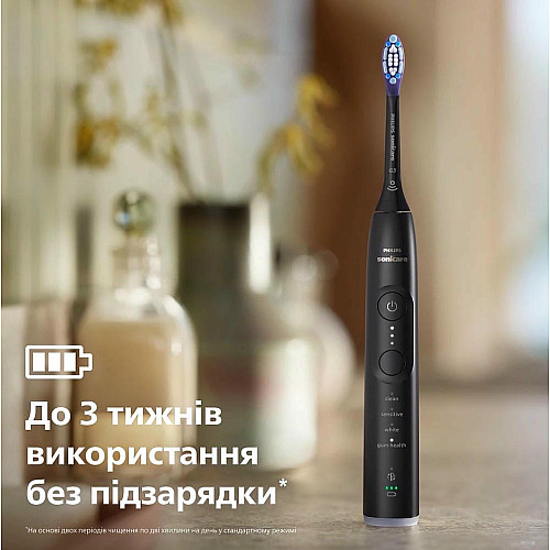 Щетка зубная электр. Philips, Sonicare 7100 Series, 62т. колив/мин, насадок-1, футляр, черный