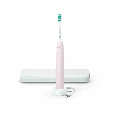 Щетка зубная электр. Philips, Sonicare Gemini 3100, 31т. колив/мин, насадок-1, футляр, розовый