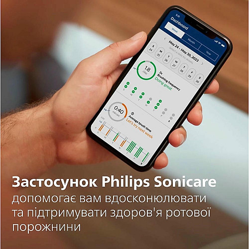 Щетка зубная электр. Philips, Sonicare 7100 Series, 62т. колив/мин, насадок-1, футляр, черный