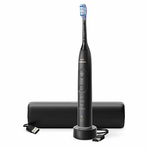 Щетка зубная электр. Philips, Sonicare 7100 Series, 62т. колив/мин, насадок-1, футляр, черный