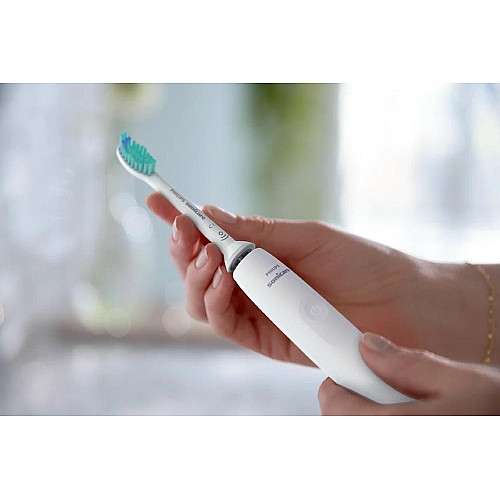 Щетка зубная электр. Philips, Sonicare Gemini 3100, 31т. колив/мин, насадок-1, футляр, белый