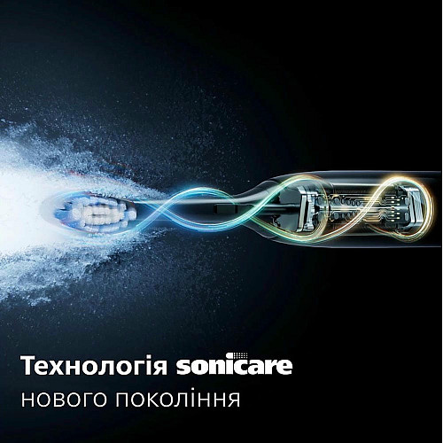 Щетка зубная электр. Philips, Sonicare 7100 Series, 62т. колив/мин, насадок-1, футляр, черный