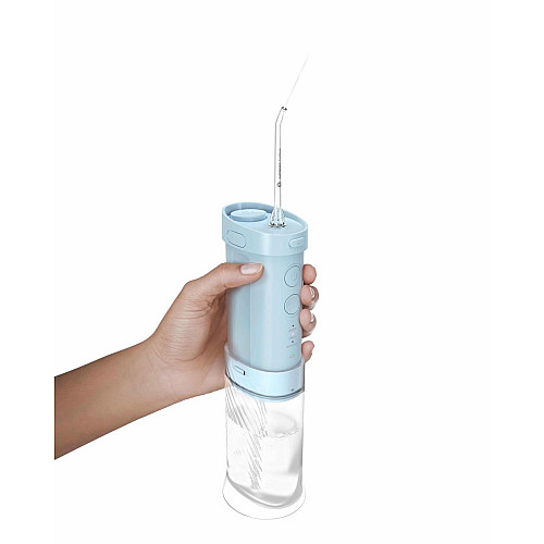 Ирригатор Philips портативный Sonicare Compact Flosser 1000, чаша 200 мл, складной, голубой