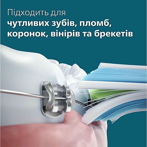 Щетка зубная электр. Philips, Sonicare 4100 Series, 31т. колив/мин, насадок-1, зеленый
