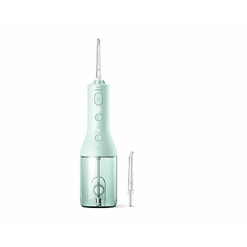 Ирригатор Philips портативный Sonicare Cordless Power Flosser 3000, чехол, 2 насадки, мятный