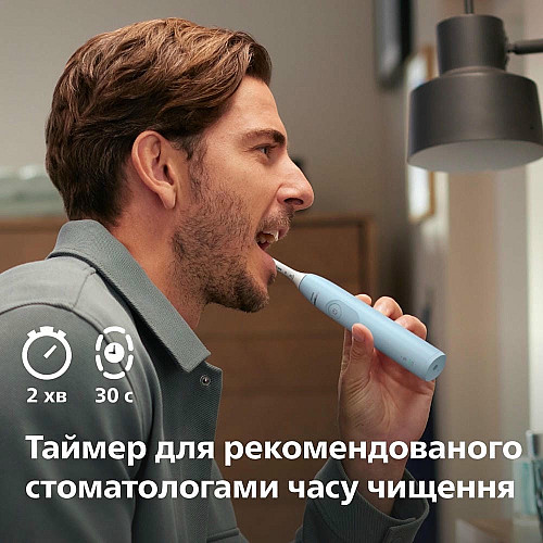 Щетка зубная электр. Philips, Sonicare 5300 Series, 62т. колив/мин, насадок-1, голубой