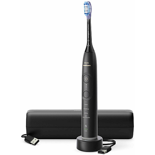 Щетка зубная электр. Philips, Sonicare 7100 Series, 62т. колив/мин, насадок-1, футляр, черный