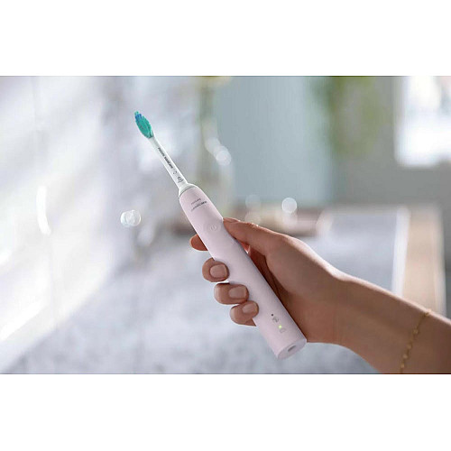 Щетка зубная электр. Philips, Sonicare Gemini 3100, 31т. колив/мин, насадок-1, футляр, розовый
