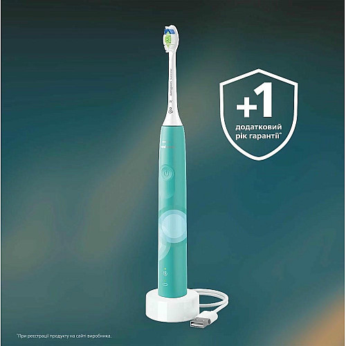Щетка зубная электр. Philips, Sonicare 4100 Series, 31т. колив/мин, насадок-1, зеленый