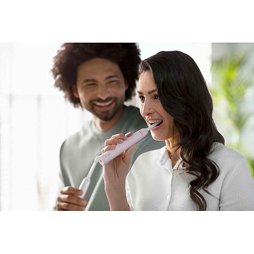 Щетка зубная электр. Philips, Sonicare Gemini 3100, 31т. колив/мин, насадок-1, футляр, розовый