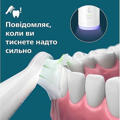 Щетка зубная электр. Philips, Sonicare 7100 Series, 62т. колив/мин, насадок-1, футляр, белый