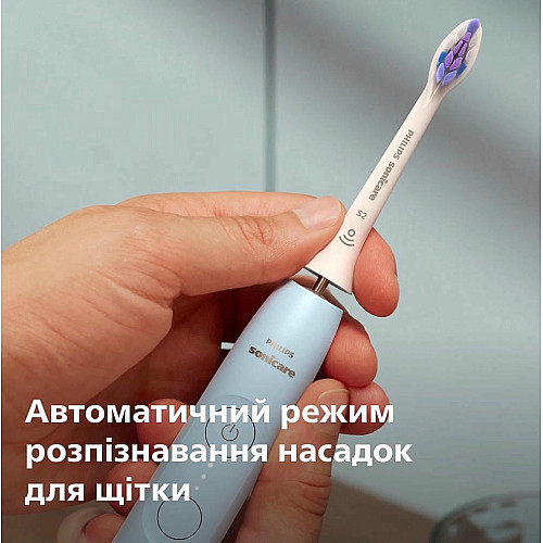 Щетка зубная электр. Philips, Sonicare 6100 Series, 62т. колив/мин, насадок-1, футляр, голубой