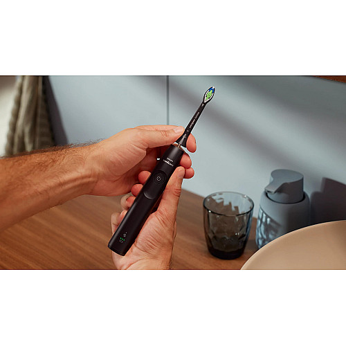 Щітка зубна електр. Philips, Sonicare 5300 Series, 62т. колив/хв, насадок-1, футляр, чорний