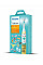 Щетка зубная электр. Philips, Philips Sonicare For Kids, для детей, насадок-1, 2 комплекта наклеек, белый
