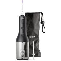 Іригатор Philips портативний Sonicare Cordless Power Flosser 3000, чаша 250 мл, чохол, 2 насадки , чорний